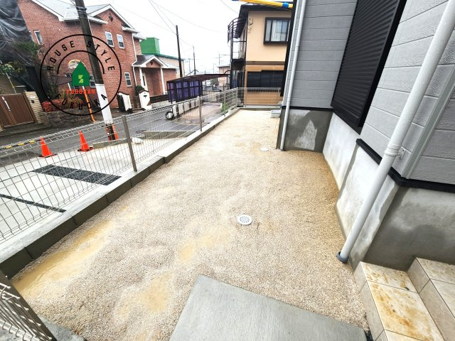 大野城市乙金東1丁目台1-2棟（1号棟）の庭|お庭で自由な時間を過ごせます。