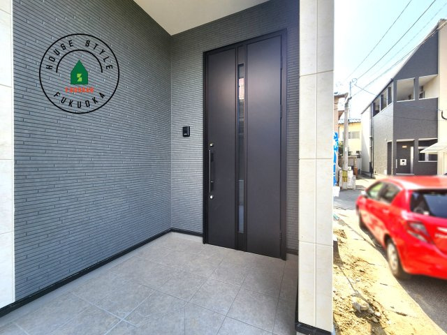 福岡市東区松香台1丁目第3-1棟（1号棟）の外観：施工例|おでかけの時も帰った時も、「我が家」を最初に感じでもらえる素敵な空間に。