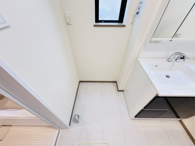 松戸市中和倉新築戸建【八ヶ崎小学校：10分】のランドリースペース|洗濯機置き場