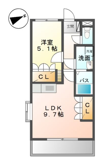 【間取り】 | サンフォレスト小森野