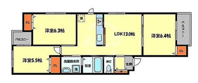 【間取り】 | ライブスクエア関目