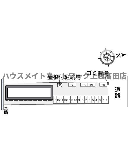 レオパレスミルのその他|駐車場配置図