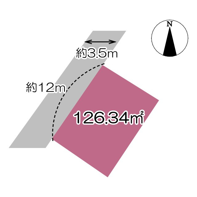 売土地　富士宮市小泉の土地図|土地図です。