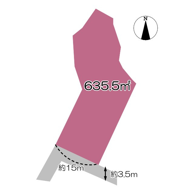 売土地　富士市天間の土地図|土地図です。