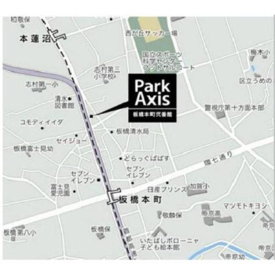 【地図】 | パークアクシス板橋本町弐番館