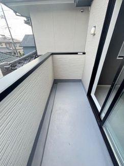 【バルコニー】 | 廿日市市前空3（前空駅）全2区画　NO1 | バルコニーは南面向きで陽当たり・見晴らし・風通しも良好です。