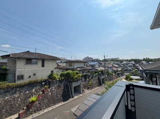 【展望】 | 安佐北区亀崎2（下深川駅）全2区画　NO1 | 2階　南向きバルコニーからの見晴らし☆さえぎる建物がないので陽当たり・通風良好です☆閑静な住宅地です☆