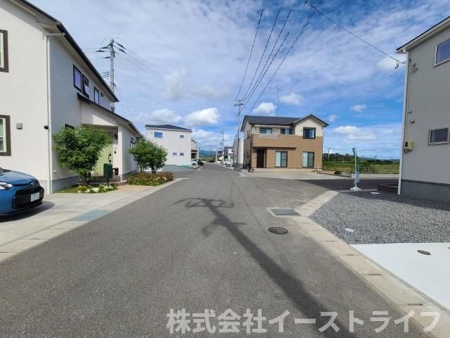 【新築戸建】　いわき市平泉崎第8　全8棟　【長期優良住宅】の前面道路含む現地写真|5～7号棟前面道路