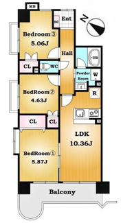【間取り】 | シャインハイツ久米川駅前 | シャインハイツ久米川駅前