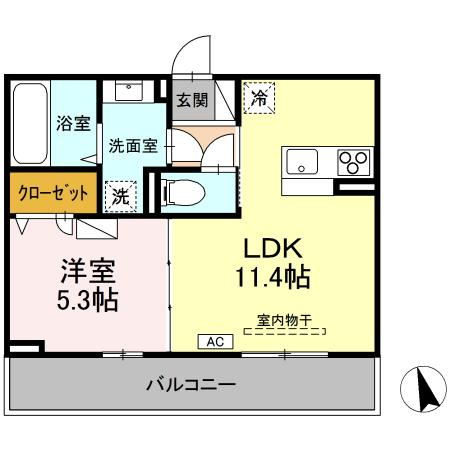 【新築】スカイハイ天神町の間取り