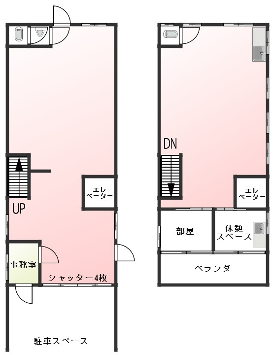 ６５９６２　岐阜市柳津町梅松中古倉庫の間取り
