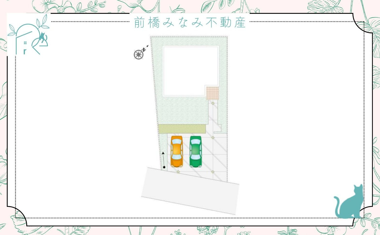 前橋市富士見町横室　１号棟(全４区画)　新築建売分譲の区画図