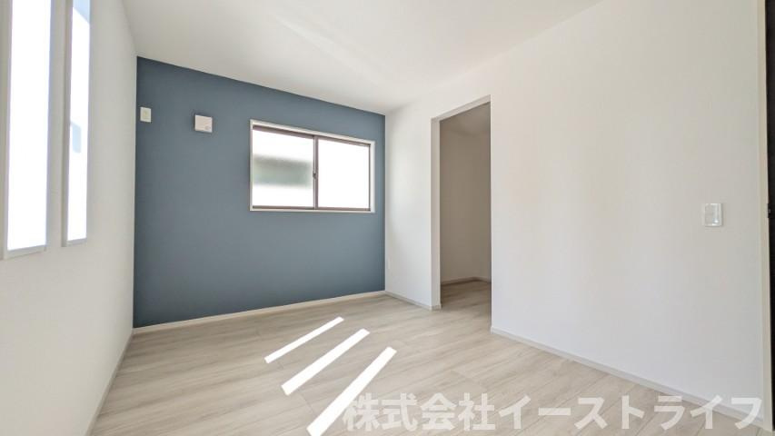 【新築戸建】　いわき市平中神谷1期　全4棟　平屋タイプの寝室|8.7帖の寝室です。ウォークインクローゼット付き