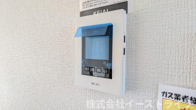 【新築戸建】　いわき市平中神谷1期　全4棟　平屋タイプの防犯設備|ＴＶモニター付きインターホン