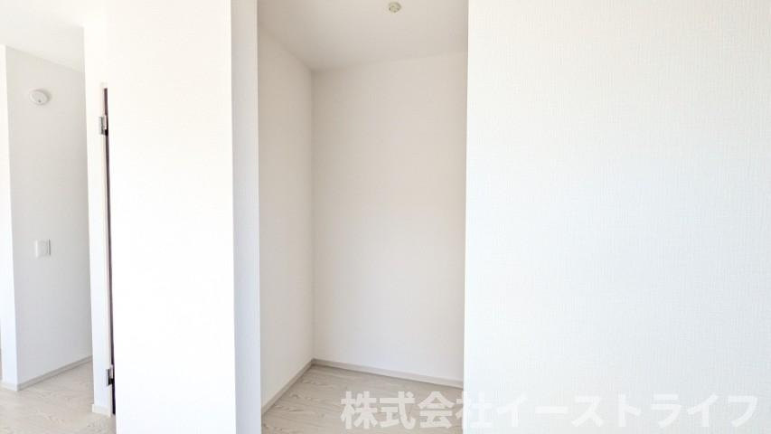 【新築戸建】　いわき市平中神谷1期　全4棟の収納|1号棟写真　ウォークインクローゼットは洋服だけでなく、小物類も収納できるので、大変便利です　