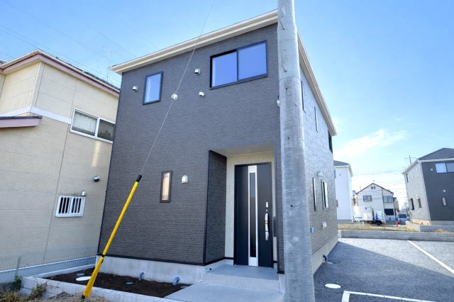 松戸市西馬橋５丁目新築戸建【旭町小学校：7分】の外観|4号棟外観・完成済み内覧可能です！