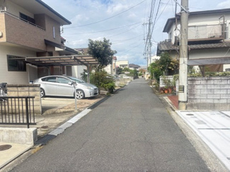 【前面道路含む現地写真】 | 廿日市市住吉（廿日市駅）全3区画　NO2【外構込み】 | 前面道路4ｍ
