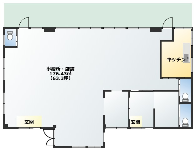 【間取り】 | 丸善ビル1階店舗
