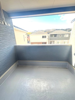 【バルコニー】 | 安芸郡熊野町城之堀1丁目　全5区画　NO8 | バルコニーは陽当たり・見晴らし・風通しも良好です。