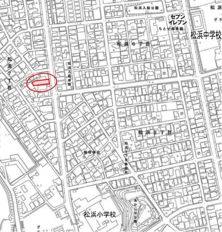 【地図】 | 新潟市北区松浜7丁目　売地124坪