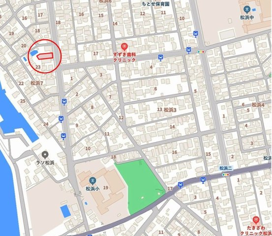 【地図】 | 新潟市北区松浜7丁目　売地124坪