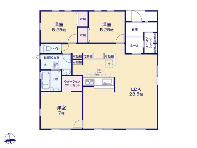 石岡市府中2期　新築戸建の間取り