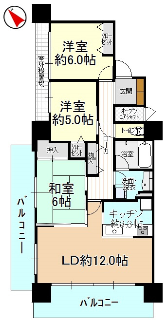 ダイアパレス白山公園前の間取り