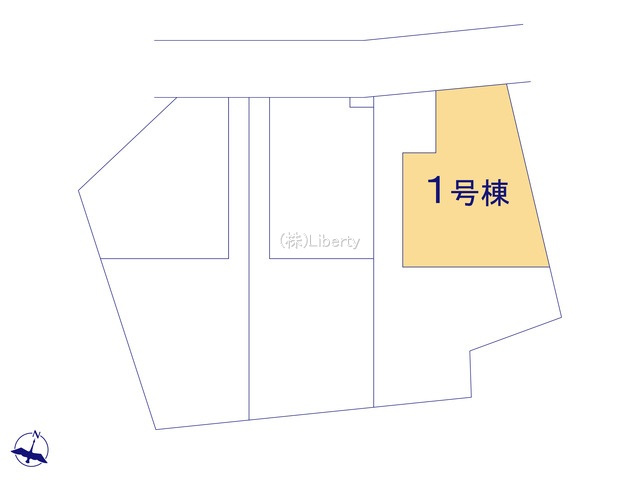 小美玉市羽鳥13期　新築戸建　1号棟の区画図