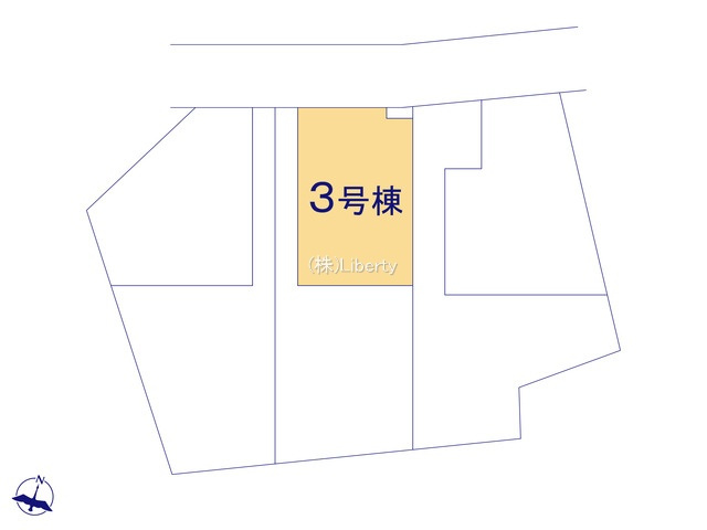 小美玉市羽鳥13期　新築戸建　3号棟の区画図