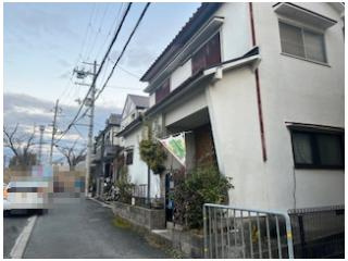 東倉治4丁目　売土地の前面道路含む現地写真