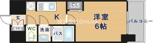 【間取り】 | プレサンス鶴橋トレヴィエ