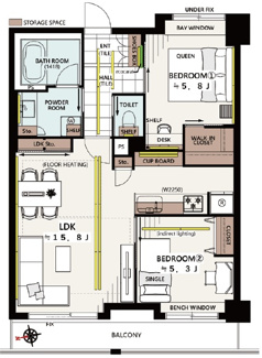【間取り】 | ライオンズマンション渋谷道玄坂