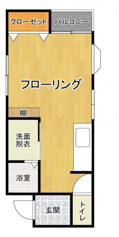 コーポラスいちぶの間取り