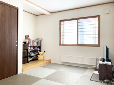 【和室】 | 小樽市幸３丁目 一戸建 | 琉球畳を使った今どきのオシャレな和室♪