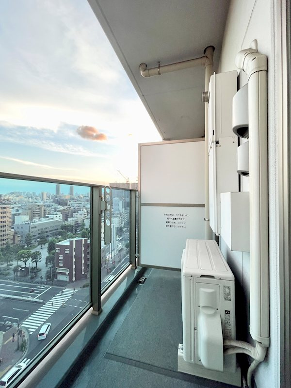 ライジングプレイス亀戸のバルコニー