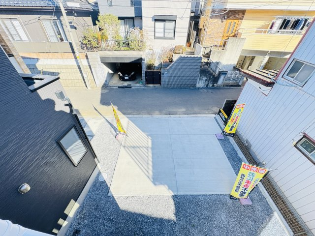 柏市宿連寺新築戸建【富勢西小学校：8分】の展望|バルコニーより道路側眺望
