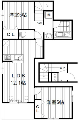 仮称）上高田２丁目メゾンの間取り