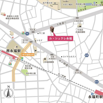 【地図】 | ル・シュクレ永福