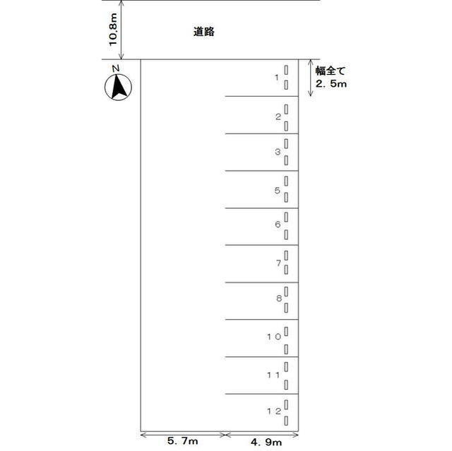 羽島市福寿町浅平４丁目の駐車場の間取り