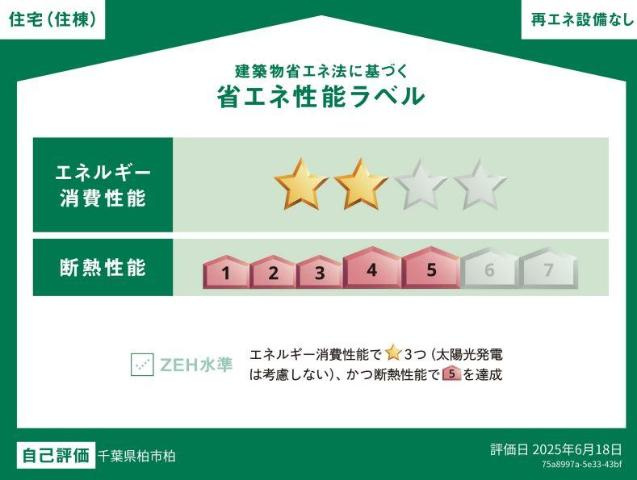 (仮称)　柏市柏　新築アパートの外観|省エネ性能ラベル