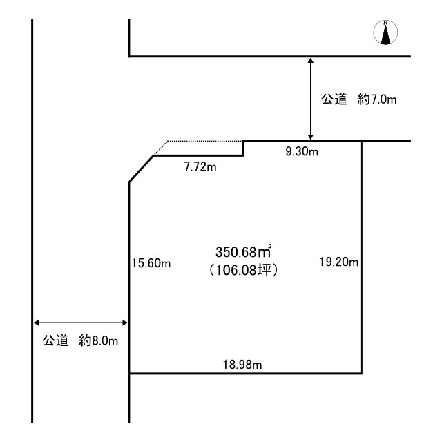 揖斐郡大野町 大字公郷 住宅用地の土地図