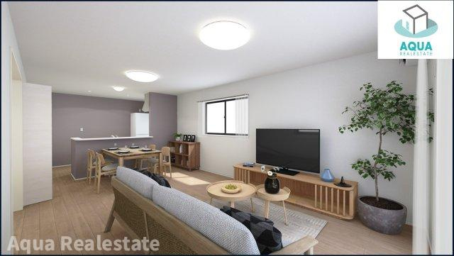 リーブルガーデン高松市香川町第八の居間・リビング|リビングでのひとときが、心に残る物語。温もりと笑顔が溢れ、家族の絆が育まれる場所。感動の毎日を共に。