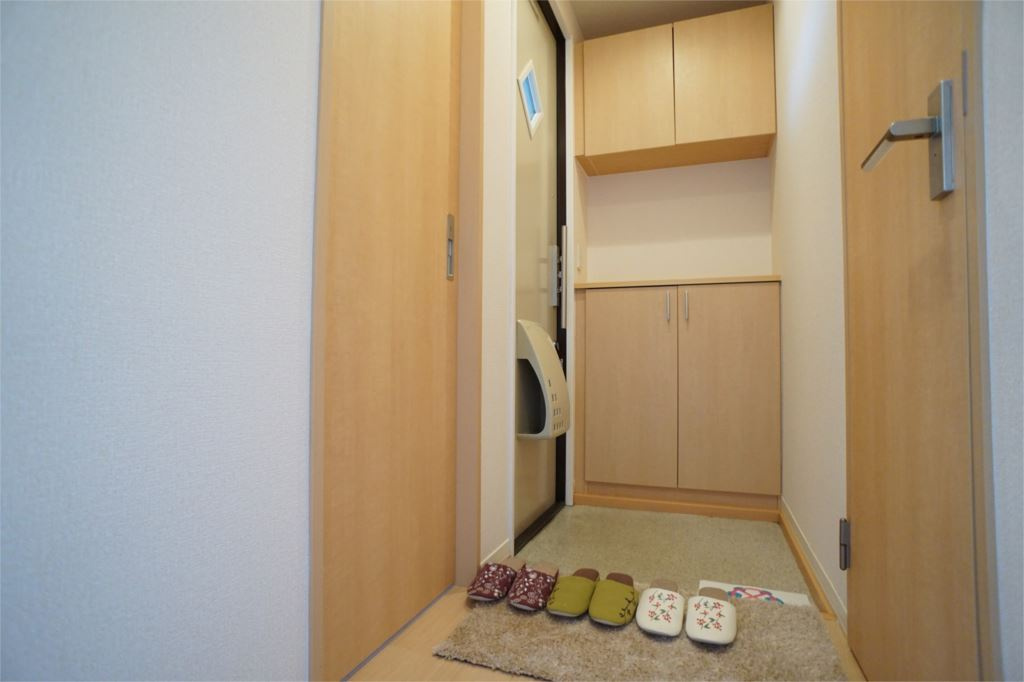 グリーンメゾン菰川Ａ棟の玄関