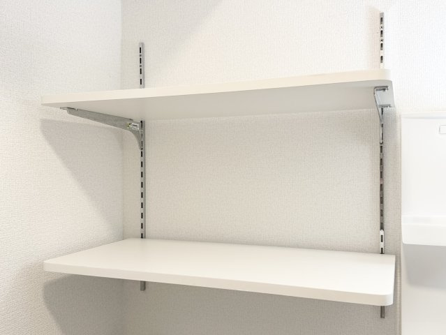 ガナール の収納|洗濯機の上に便利な棚がついています