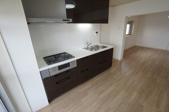 朝霞田島団地1号棟のキッチン