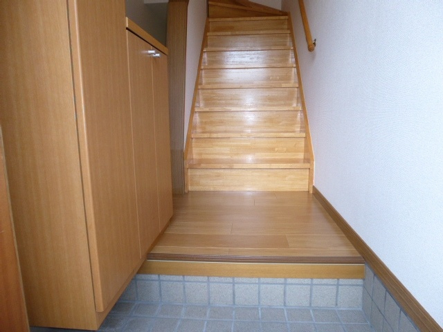 メゾンドソレイユBの玄関