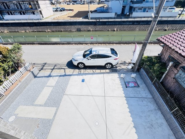 松戸市栄町西１丁目新築戸建【古ヶ崎小学校：5分】の展望|バルコニーより道路側眺望