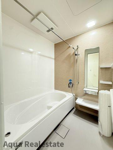 高松市東山崎町の新築一戸建の浴室|コンパクトで使いやすいお風呂です