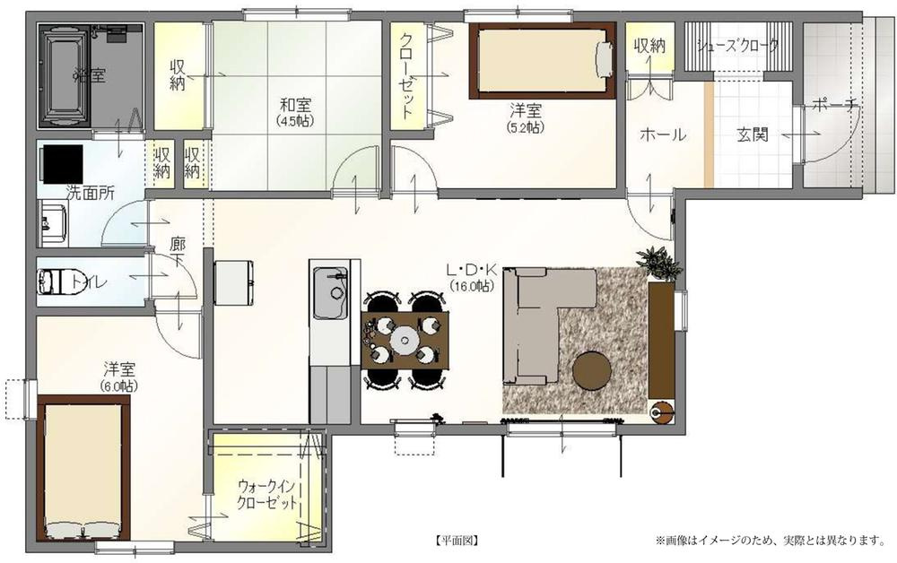 高松市東山崎町の新築一戸建の間取り