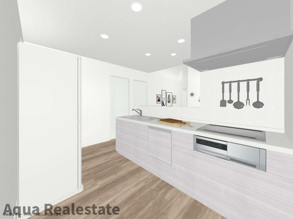 高松市東山崎町の新築一戸建のキッチン|使いやすいキッチンです